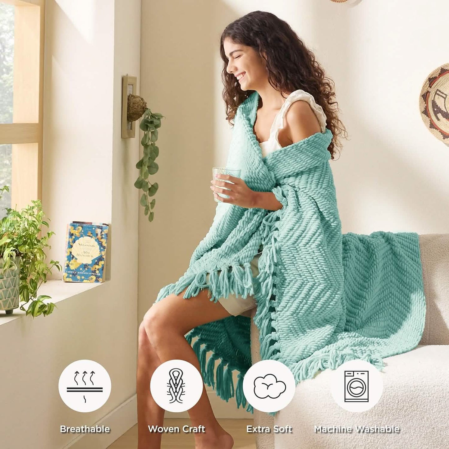 GentleSoft™ GentleSoft Versatile Knit Woven Chenille Blanket