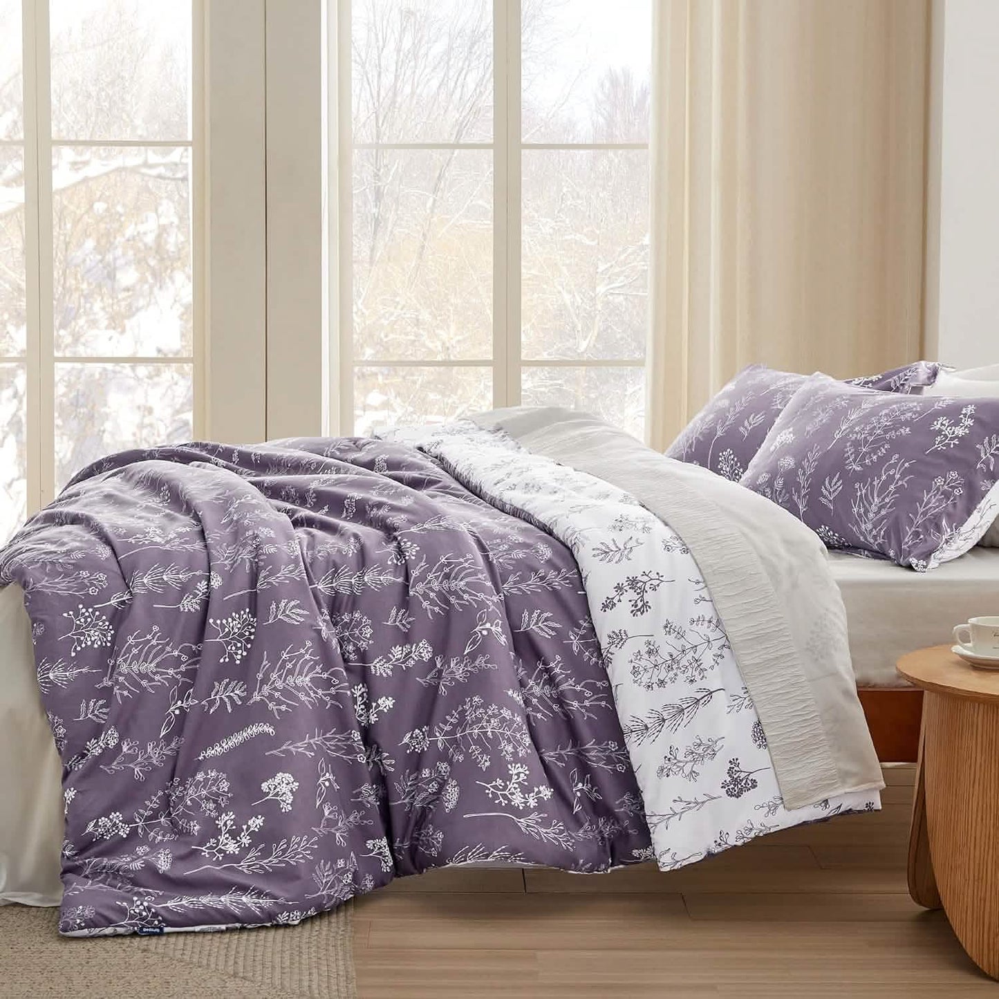 GentleSoft™ Reversible Floral Print Comforter Set-2