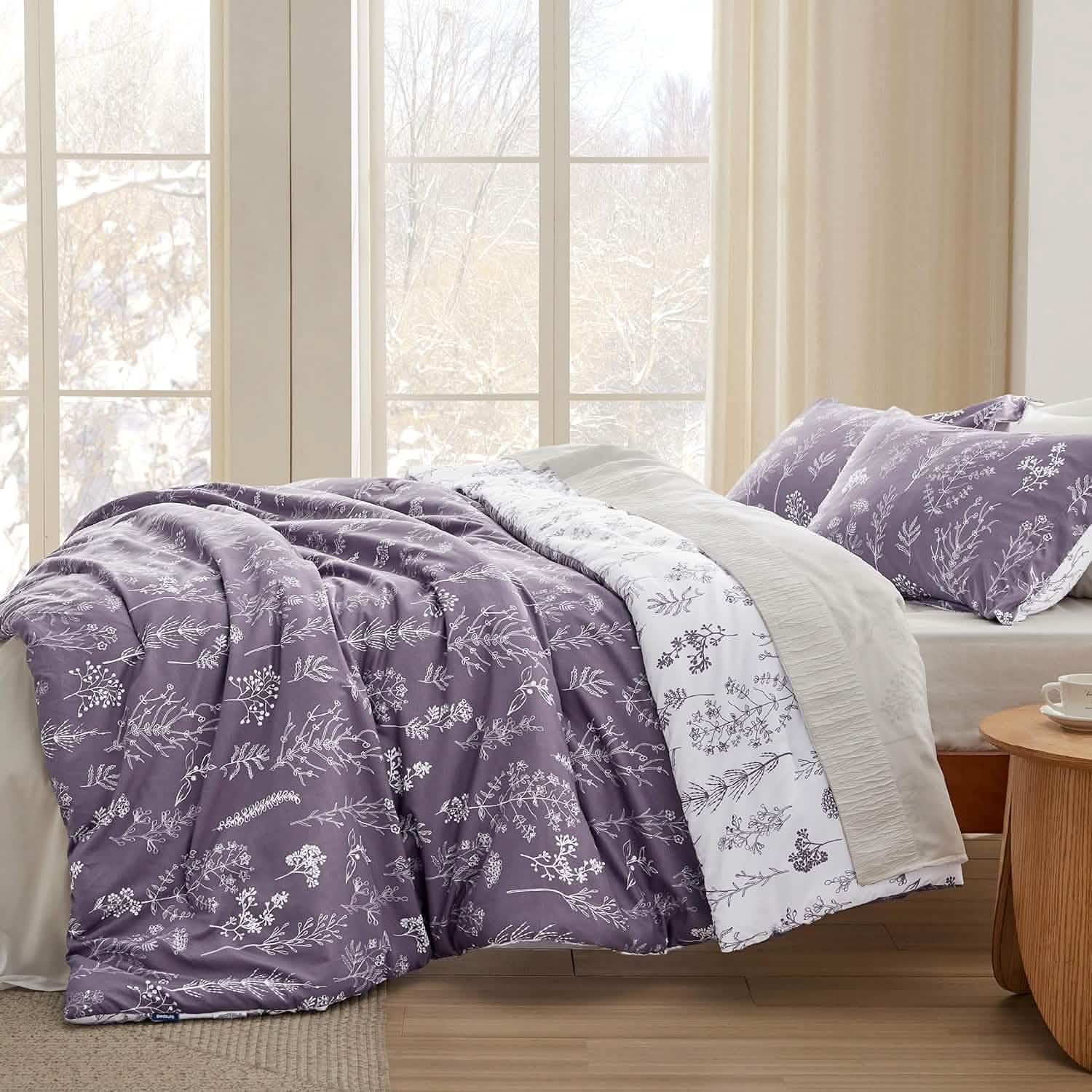 GentleSoft™ Reversible Floral Print Comforter Set-2