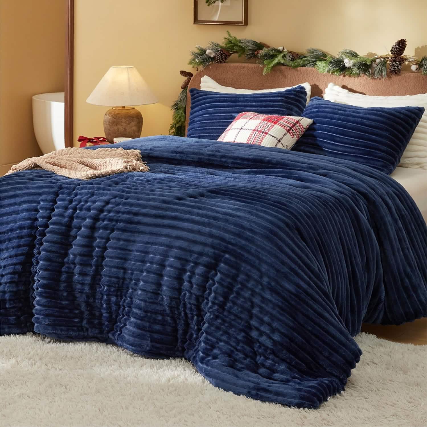 GentleSoft™ Striped Flannel Comforter Set