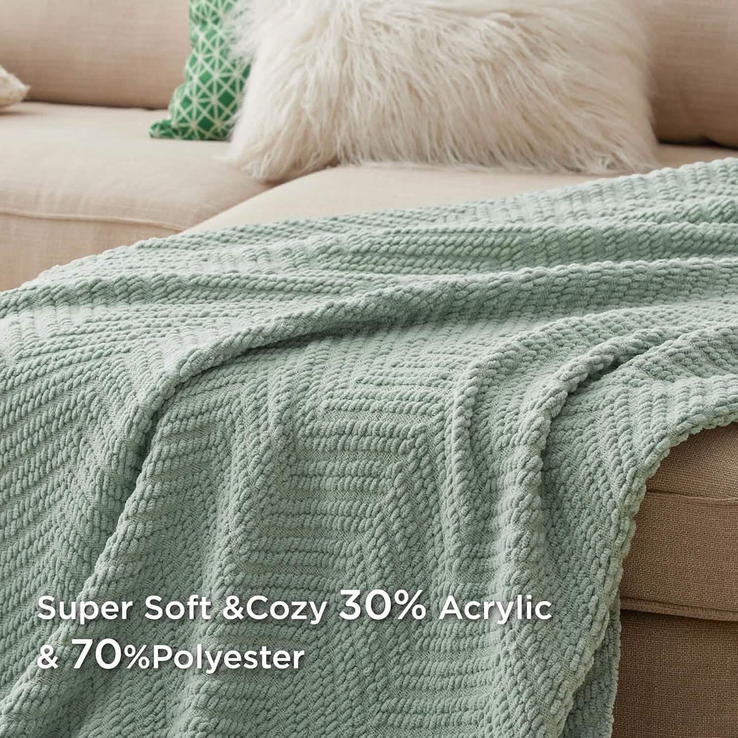 GentleSoft™ GentleSoft Versatile Knit Woven Chenille Blanket