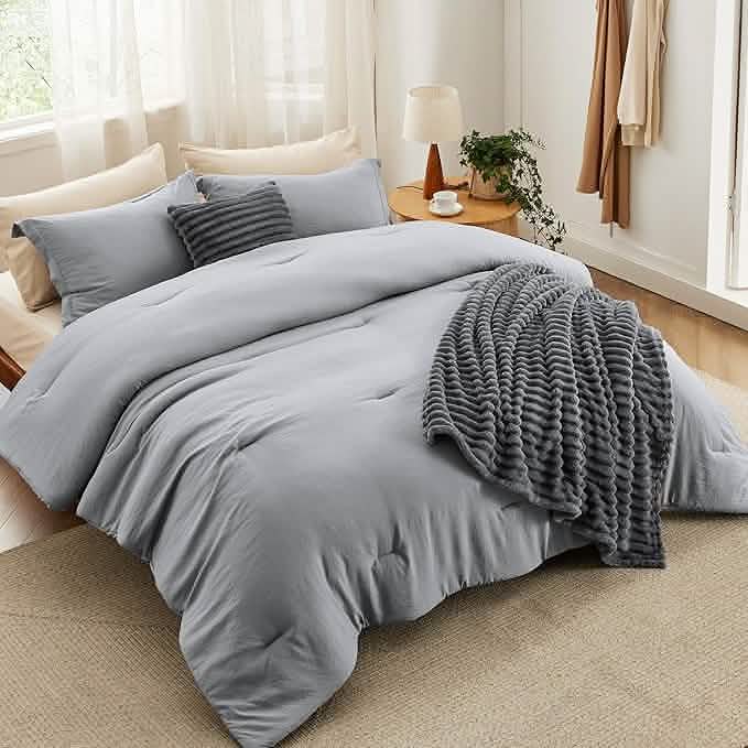 GentleSoft™ Checkered Comforter Set Striped