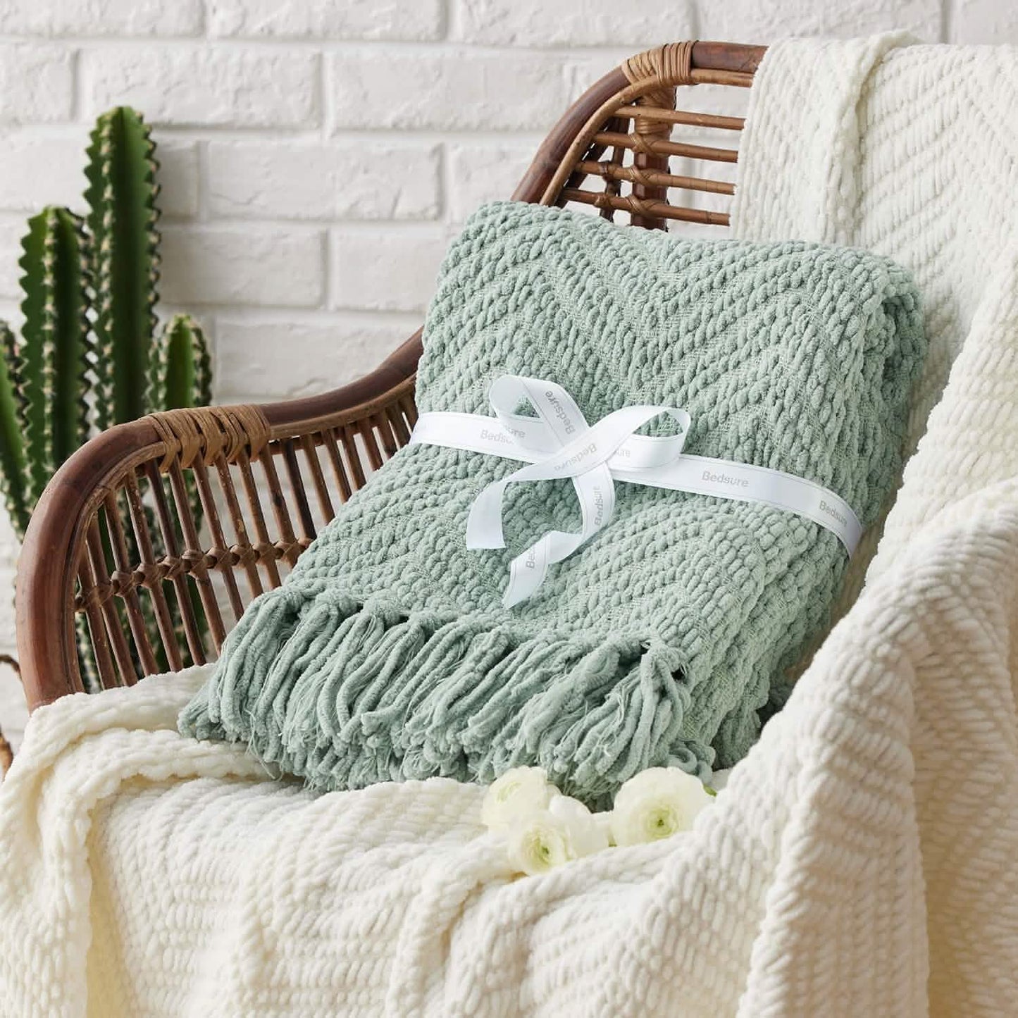 GentleSoft™ GentleSoft Versatile Knit Woven Chenille Blanket