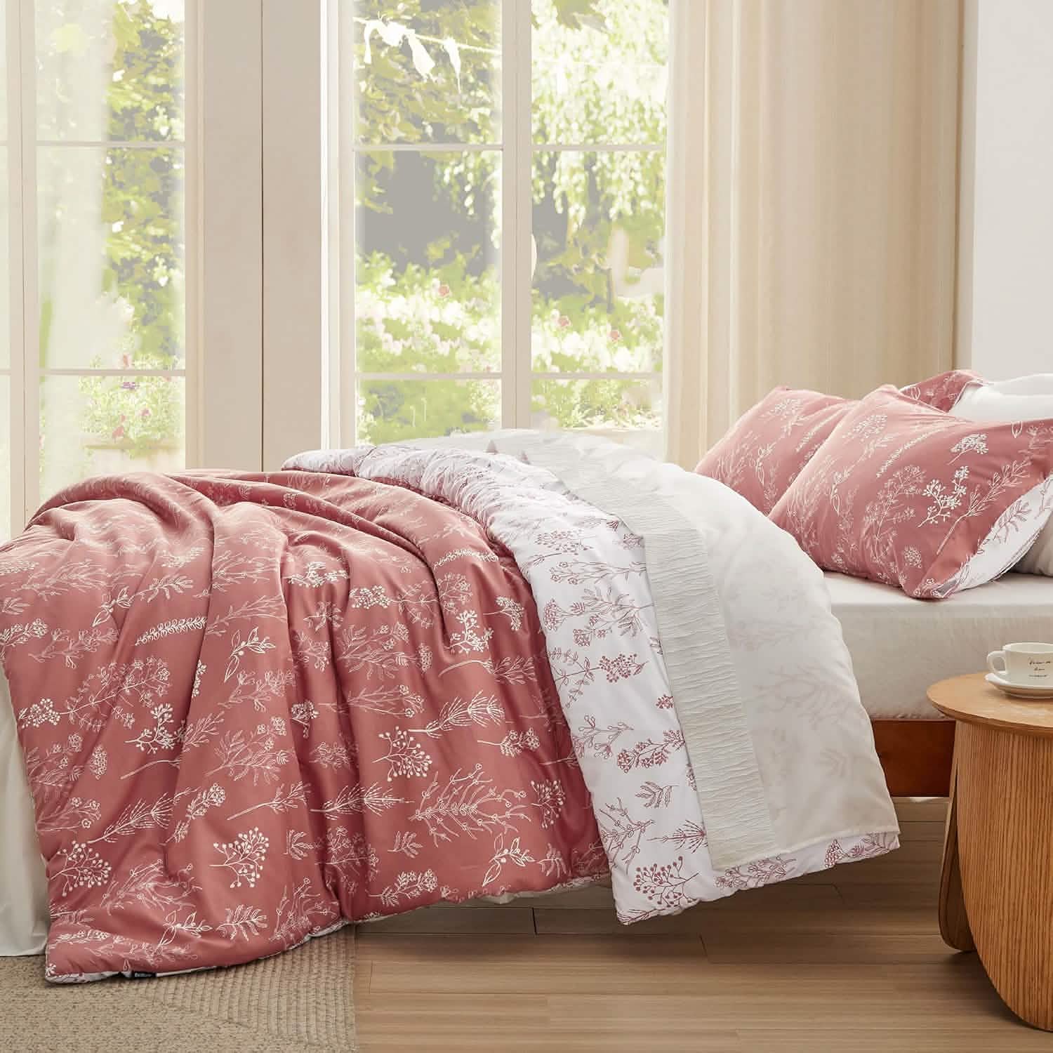 GentleSoft™ Reversible Floral Print Comforter Set-2