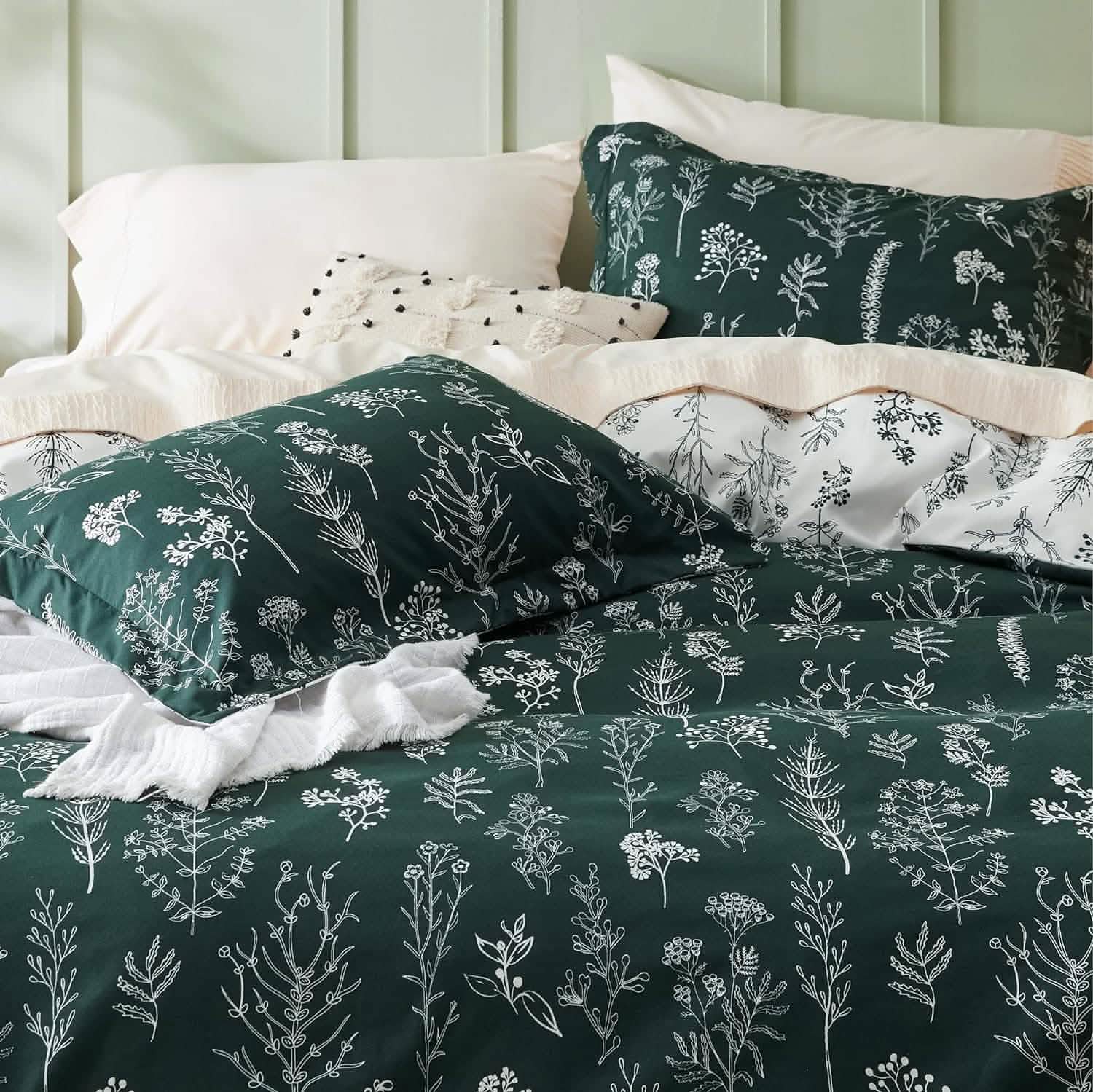 GentleSoft™ Reversible Floral Print Duvet Cover Set
