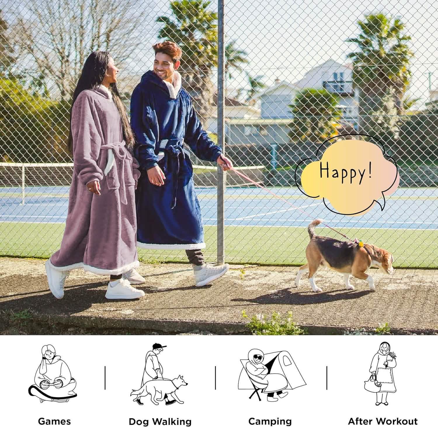 GentleSoft™ Sherpa Fleece Wearable Blanket