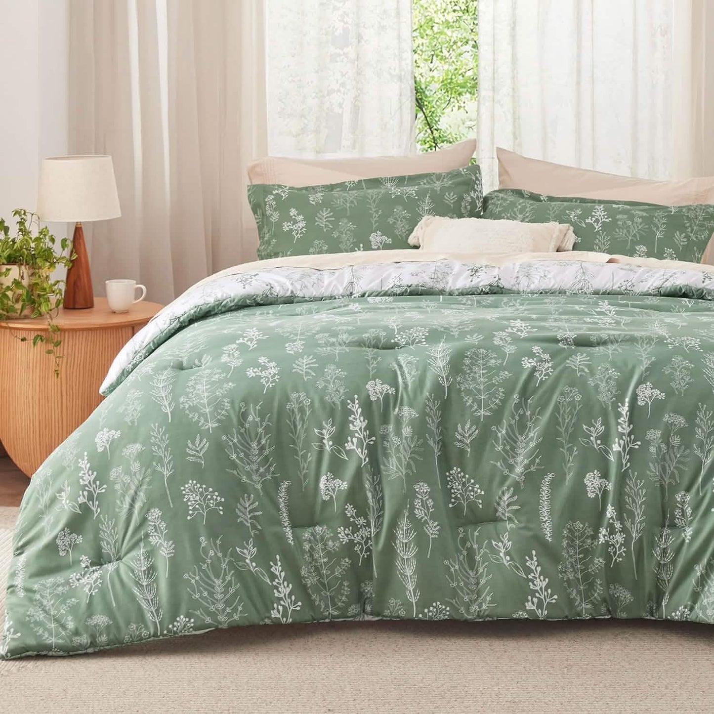 GentleSoft™ Reversible Floral Print Comforter Set-2