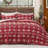 GentleSoft™ Christmas Plaid Comforter Set Red Snowflake