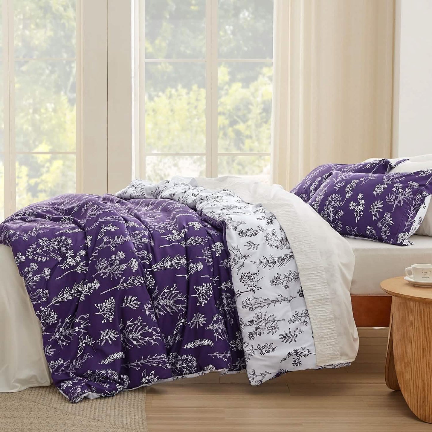 GentleSoft™ Reversible Floral Print Comforter Set-2