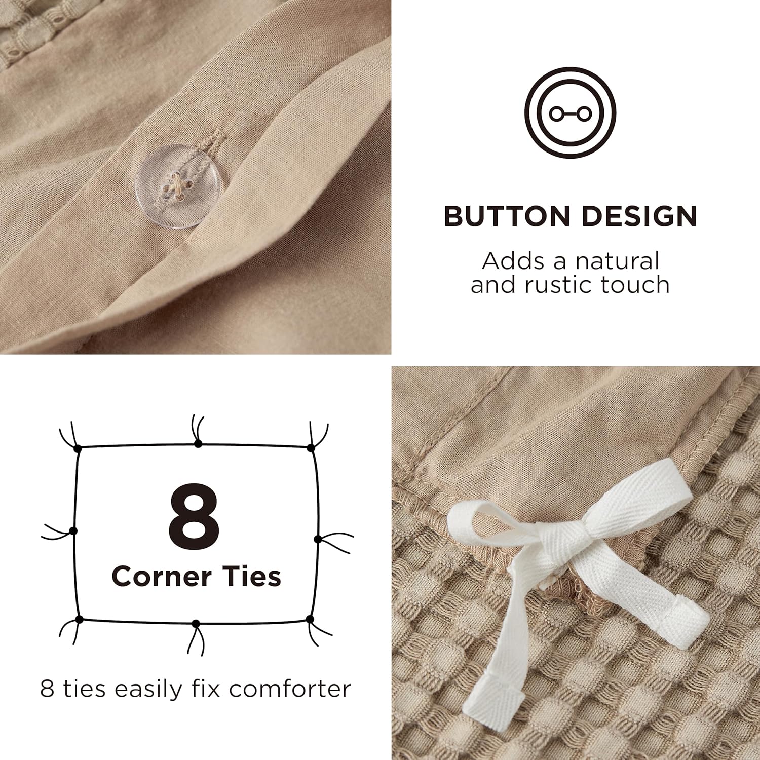 GentleSoft™ Cooling Waffle Duvet Cover Set