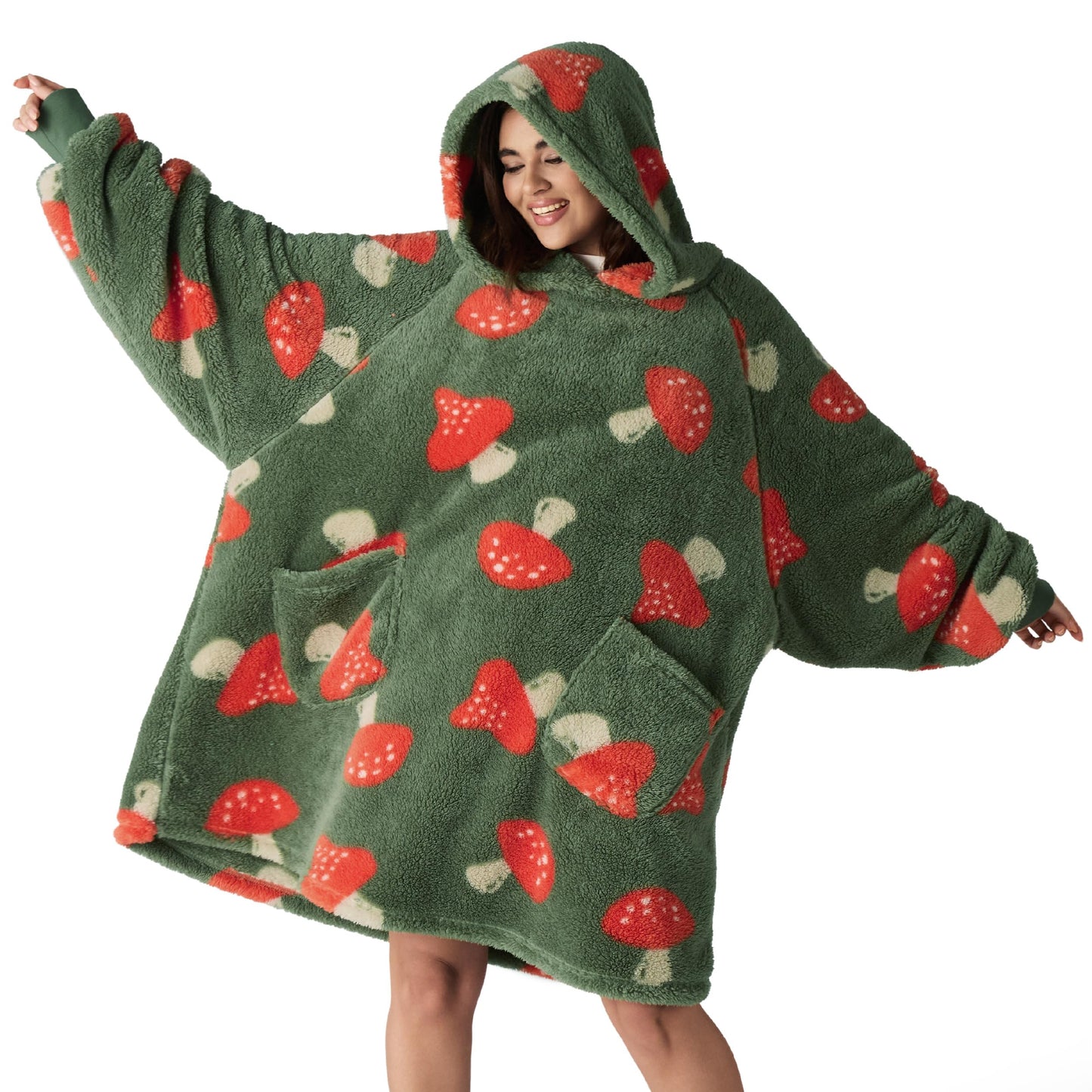 GentleSoft® Shaggy Sherpa Blanket Hoodie