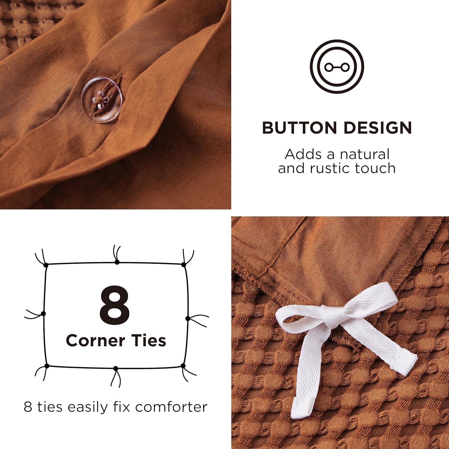 GentleSoft™ Cooling Waffle Duvet Cover Set
