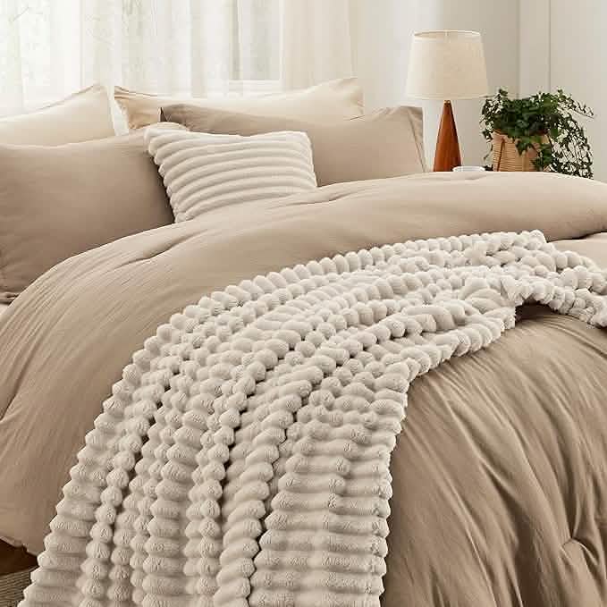 GentleSoft™ Checkered Comforter Set Striped