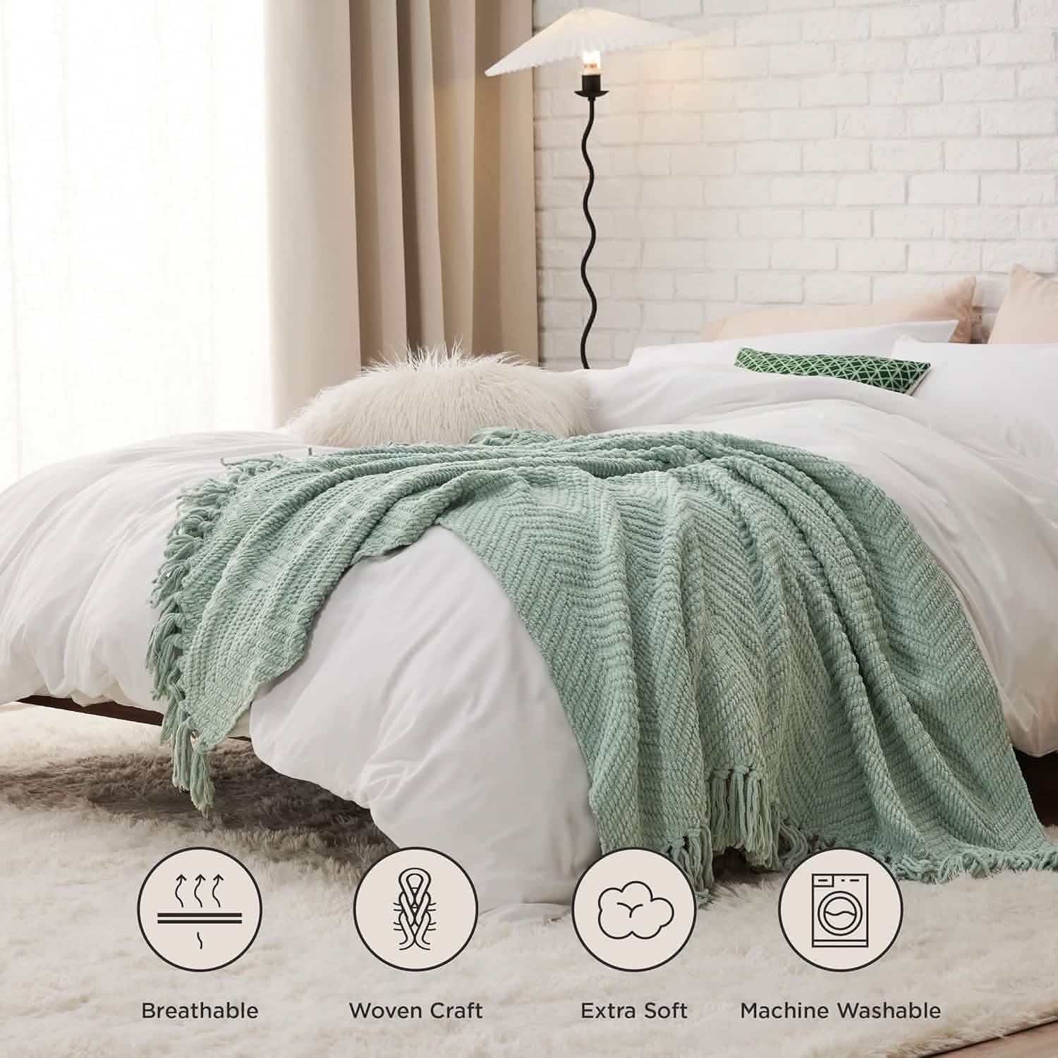 GentleSoft™ GentleSoft Versatile Knit Woven Chenille Blanket