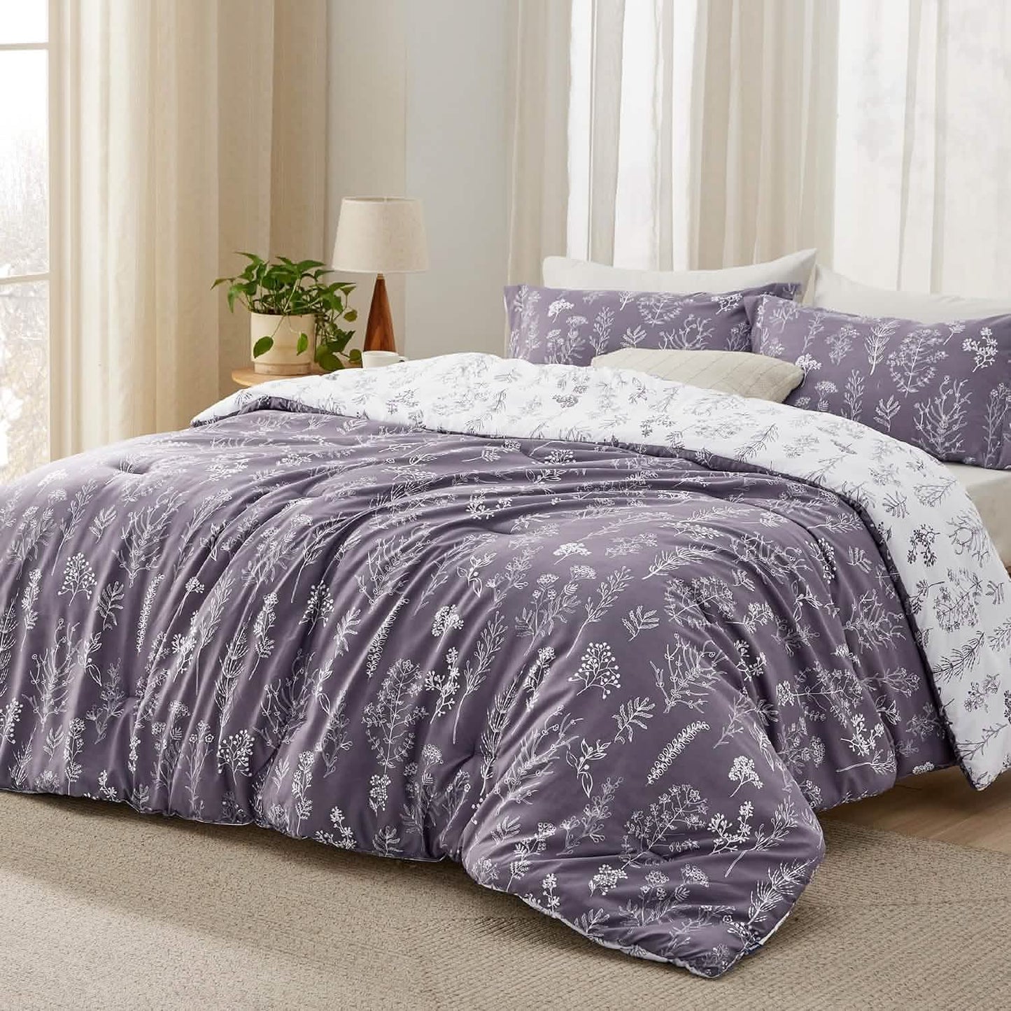 GentleSoft™ Reversible Floral Print Comforter Set-2