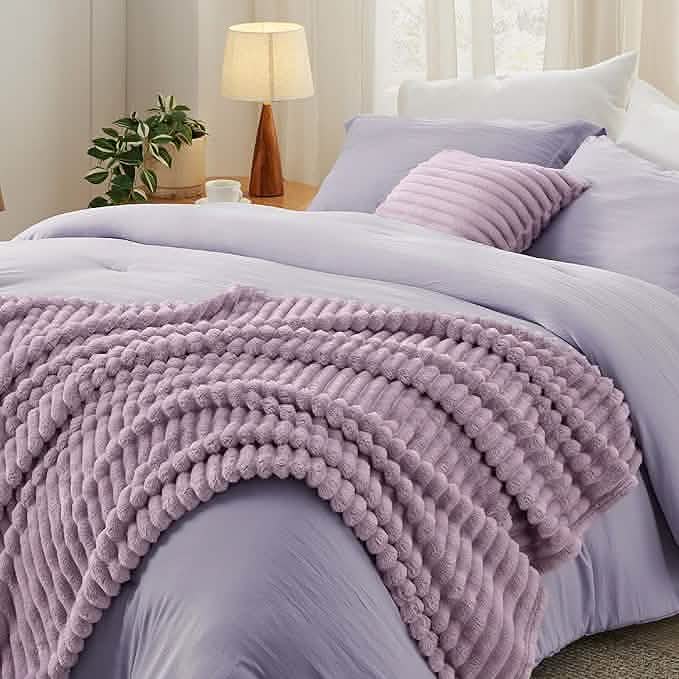 GentleSoft™ Checkered Comforter Set Striped