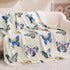 GentleSoft™ Printed Throw Sherpa Blanket Butterfly