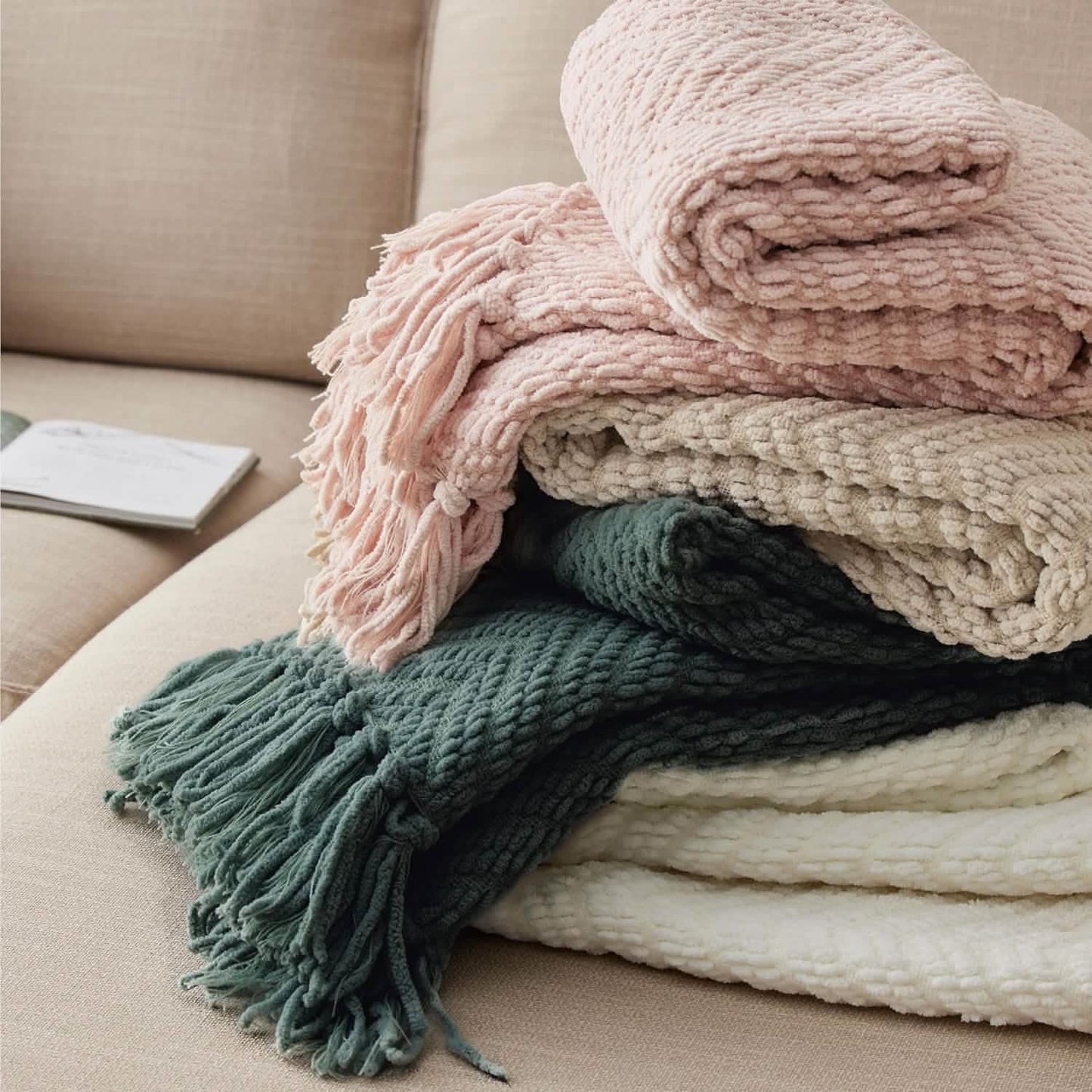 GentleSoft™ GentleSoft Versatile Knit Woven Chenille Blanket