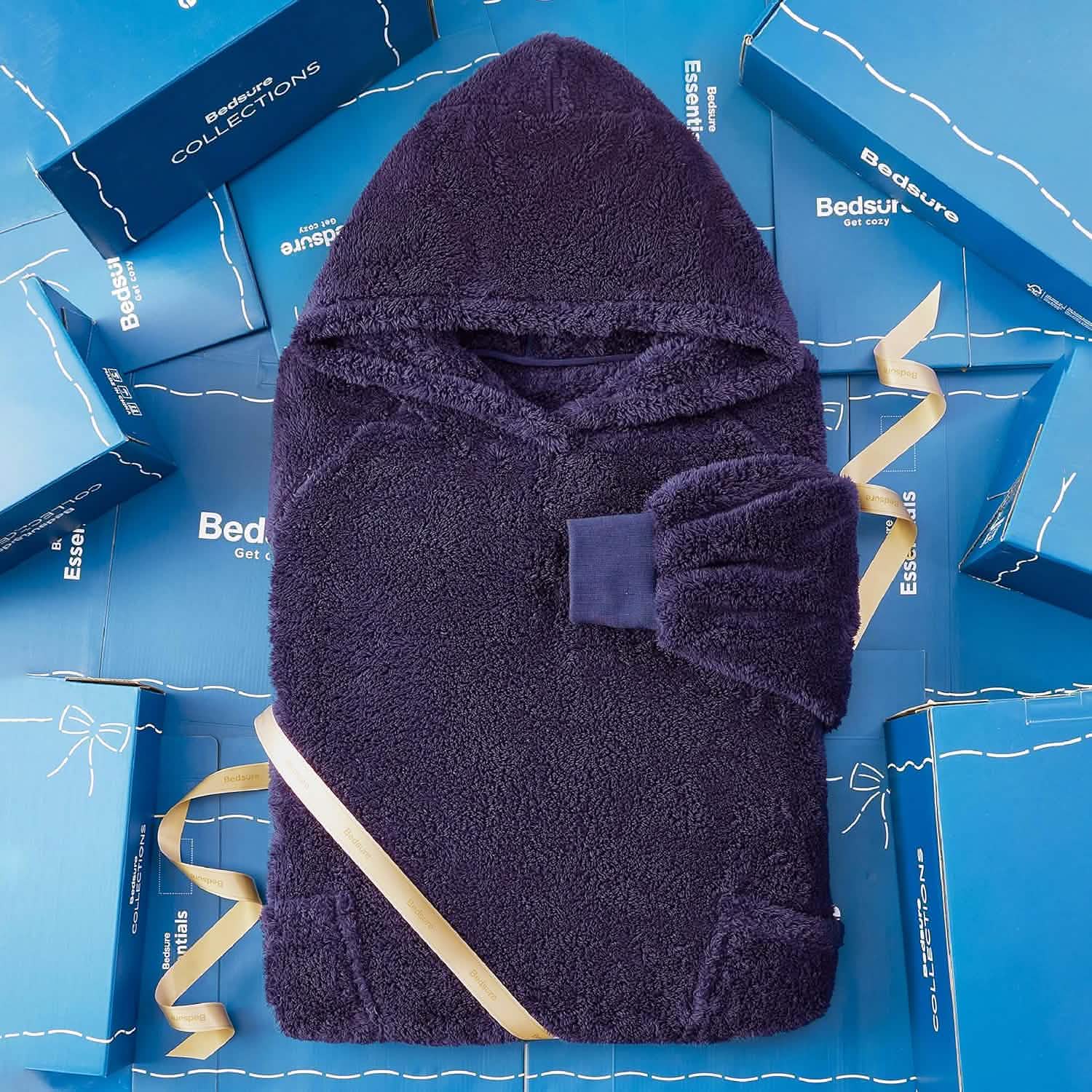 GentleSoft™ Shaggy Sherpa Blanket Hoodie