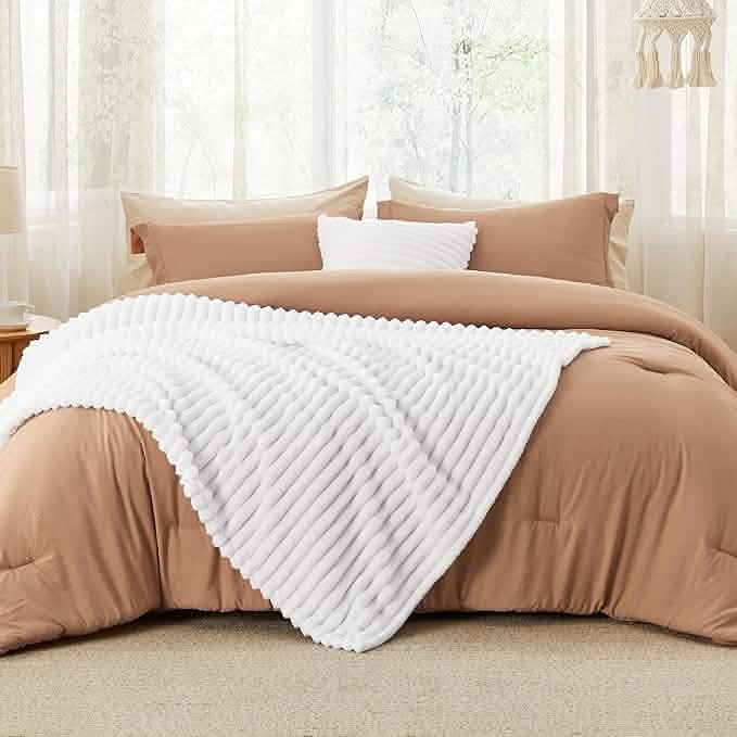 GentleSoft™ Checkered Comforter Set Striped