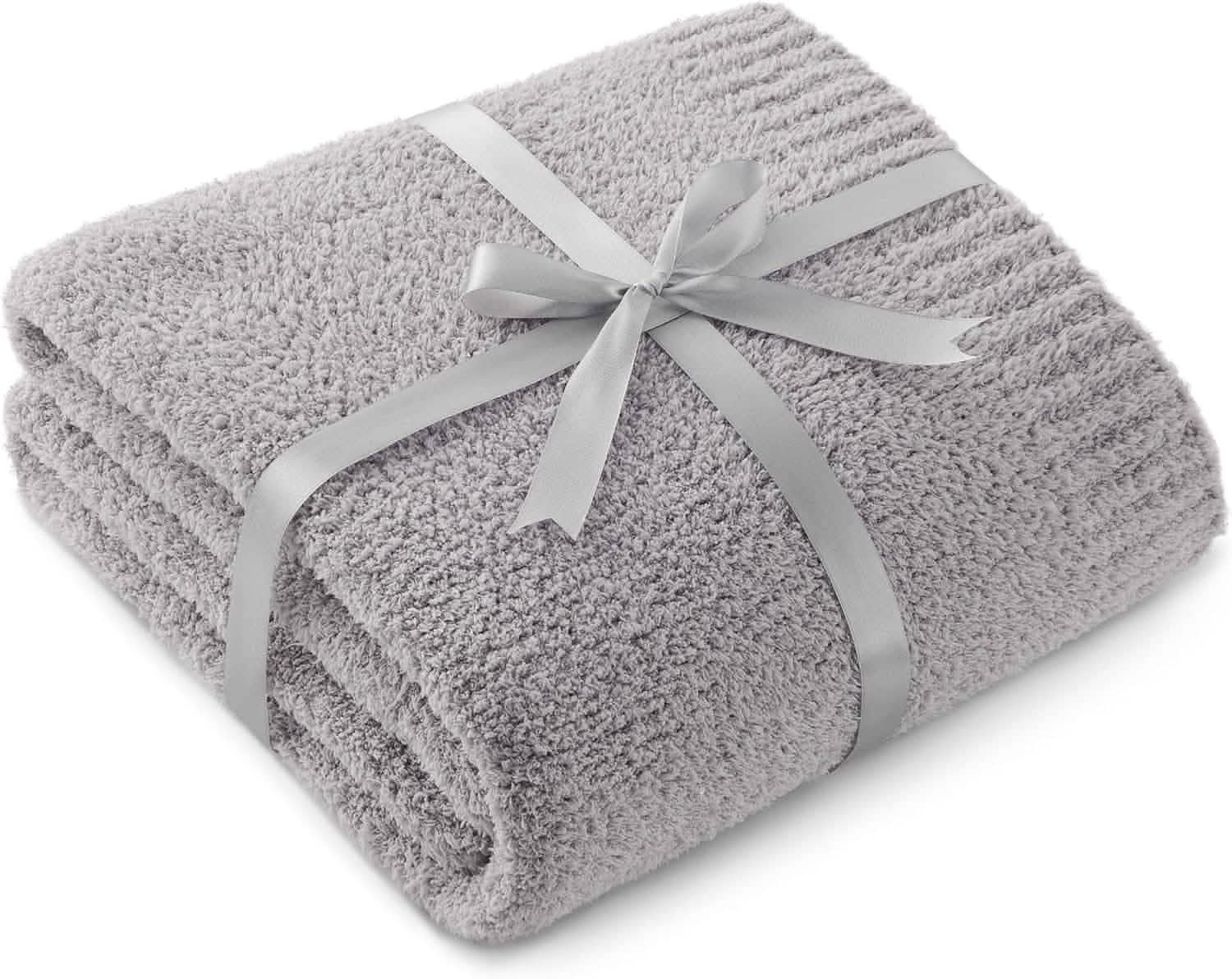 GentleSoft™ Feather Yarn Throw Blanket