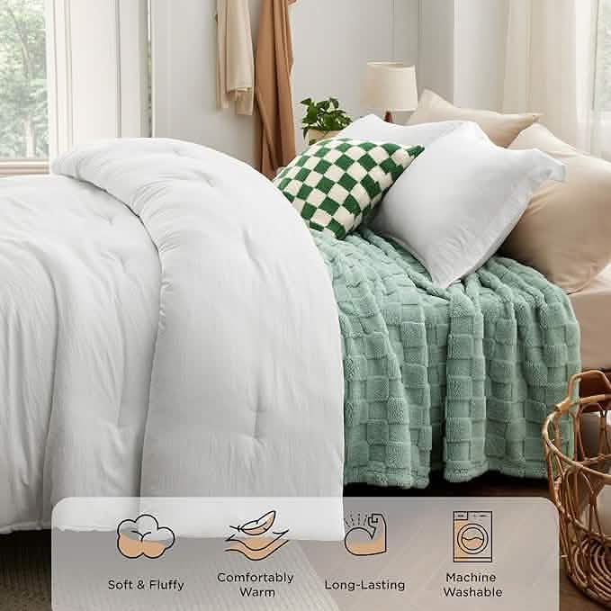 GentleSoft™ Checkered Comforter Set