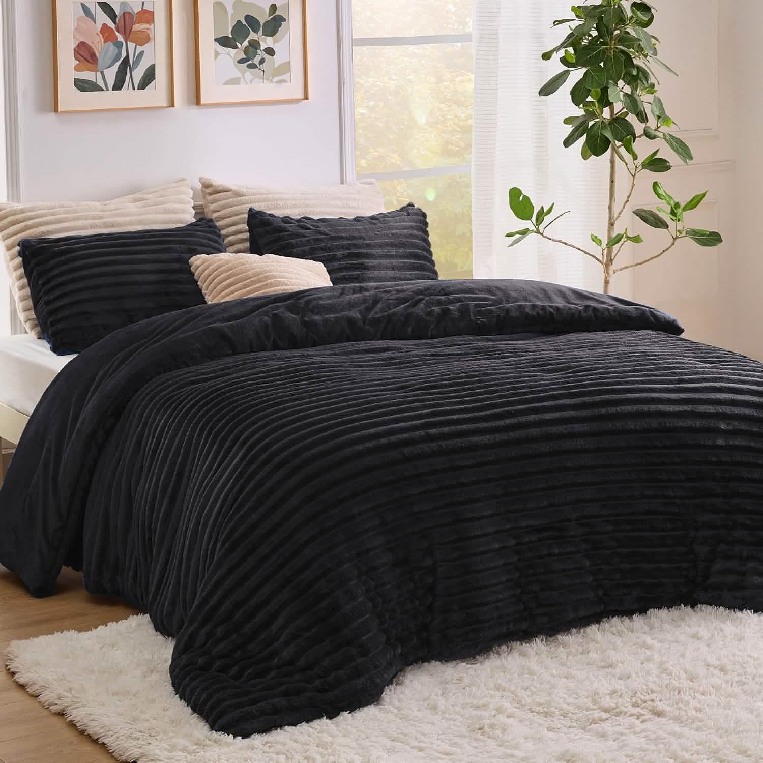 GentleSoft™ Striped Flannel Comforter Set
