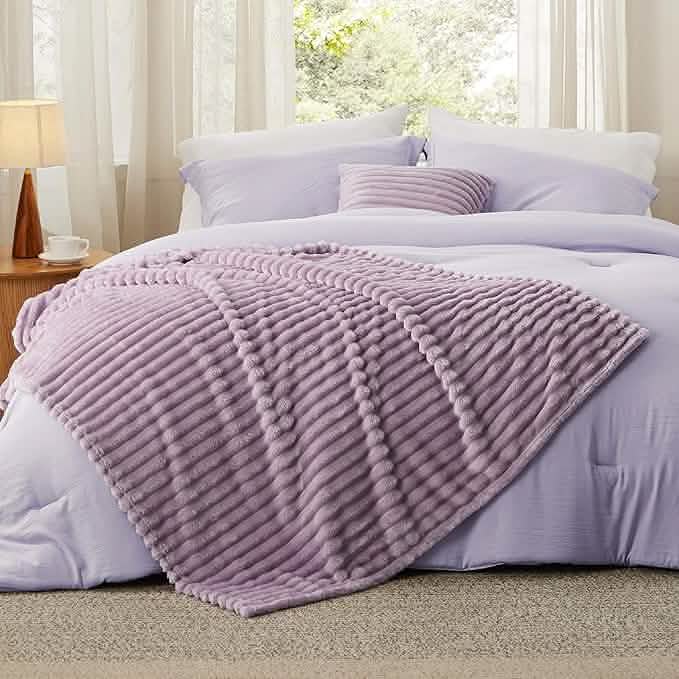 GentleSoft™ Checkered Comforter Set Striped