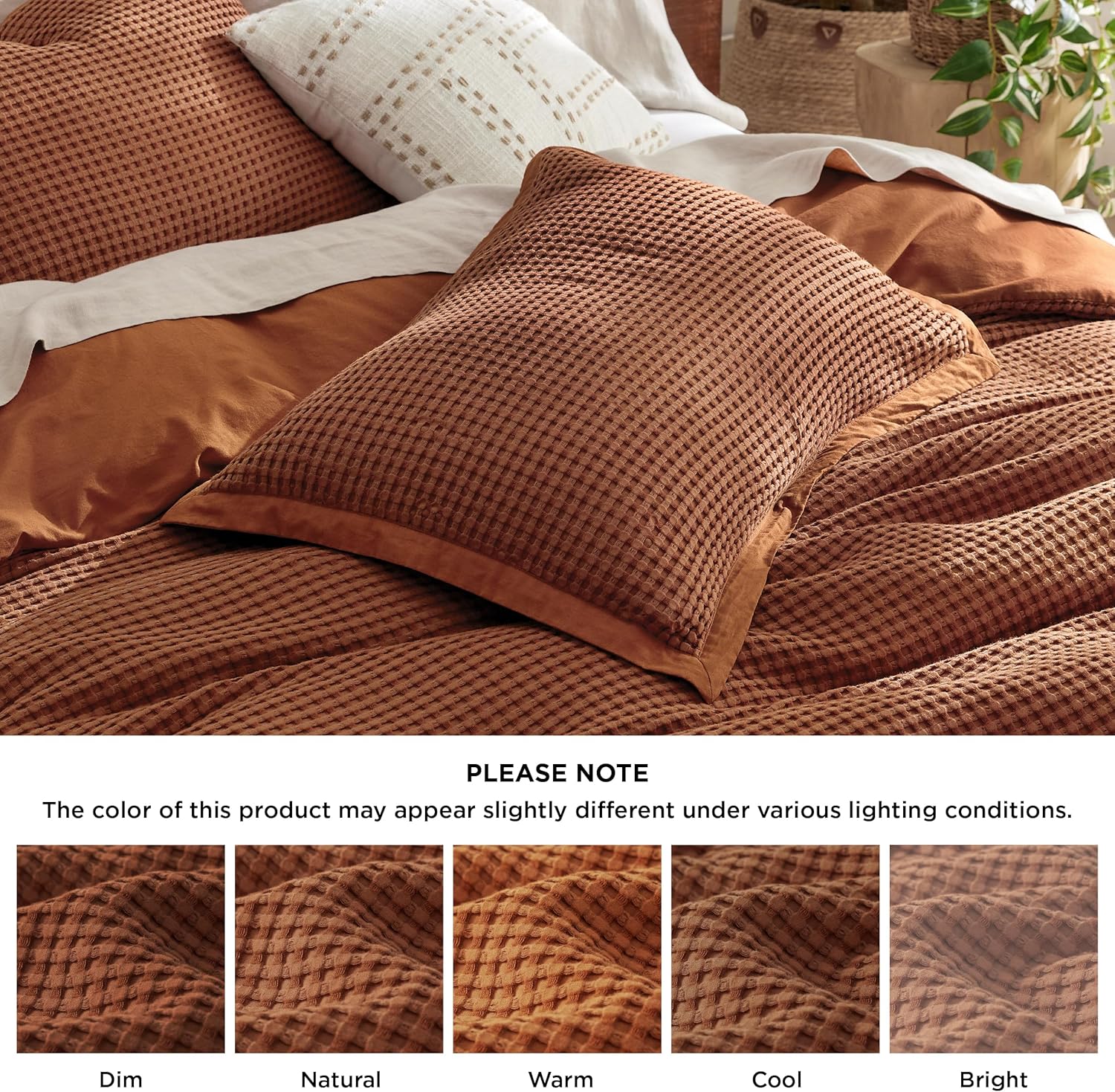 GentleSoft™ Cooling Waffle Duvet Cover Set
