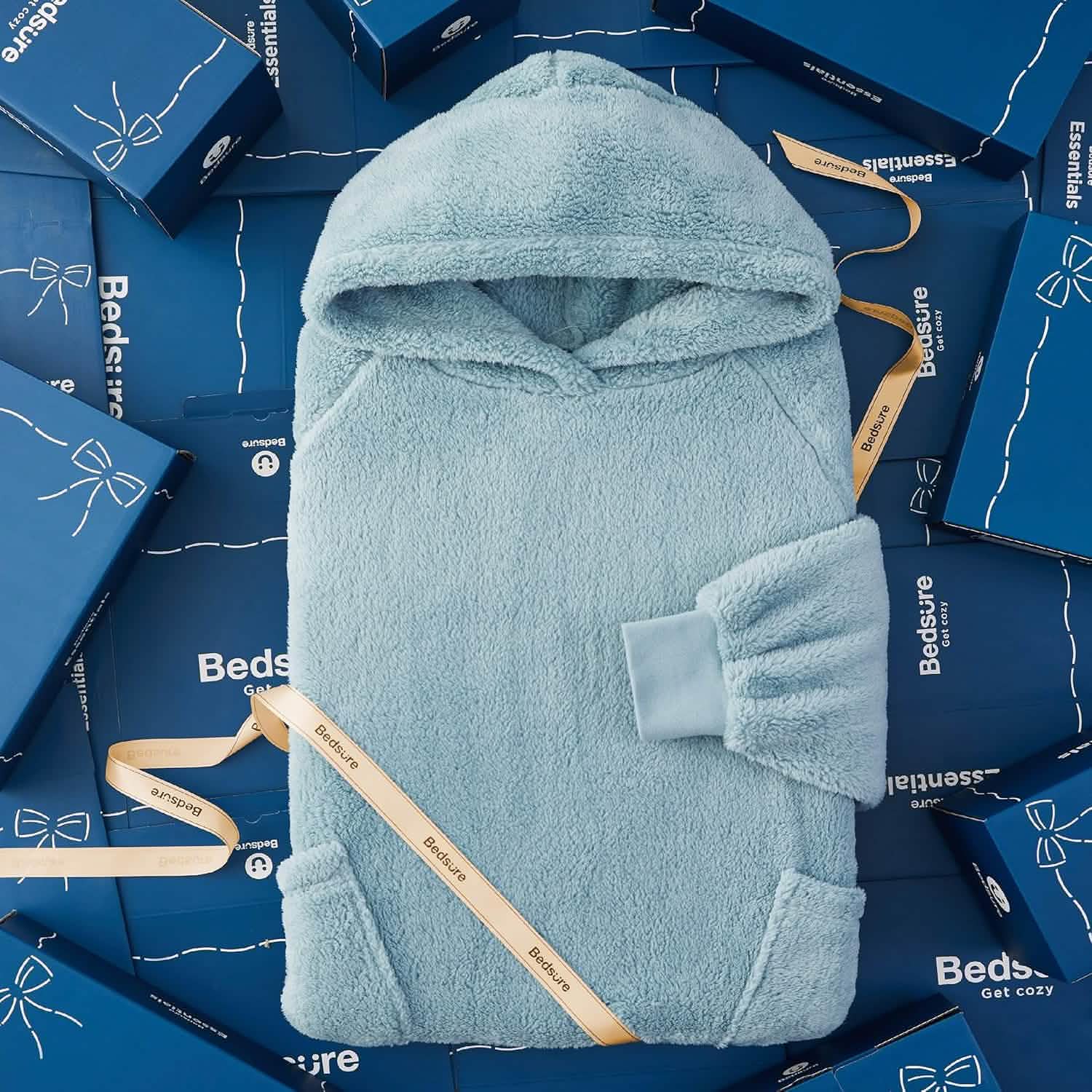 GentleSoft™ Shaggy Sherpa Blanket Hoodie