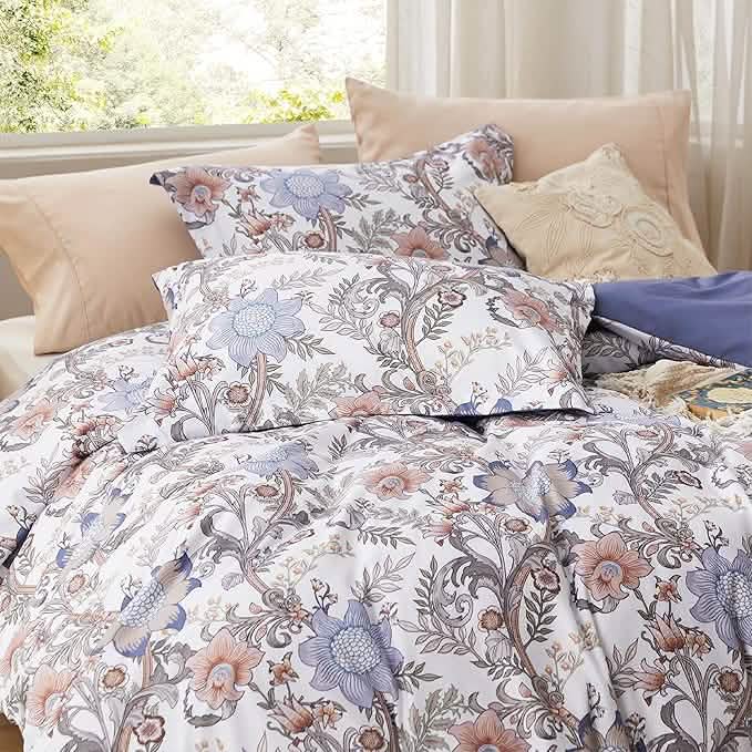 GentleSoft™ Reversible Floral Duvet Cover Set