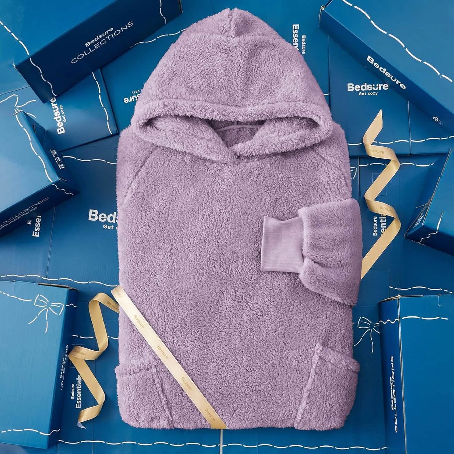 GentleSoft™ Shaggy Sherpa Blanket Hoodie