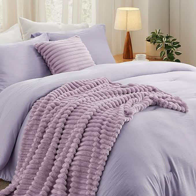 GentleSoft™ Checkered Comforter Set Striped