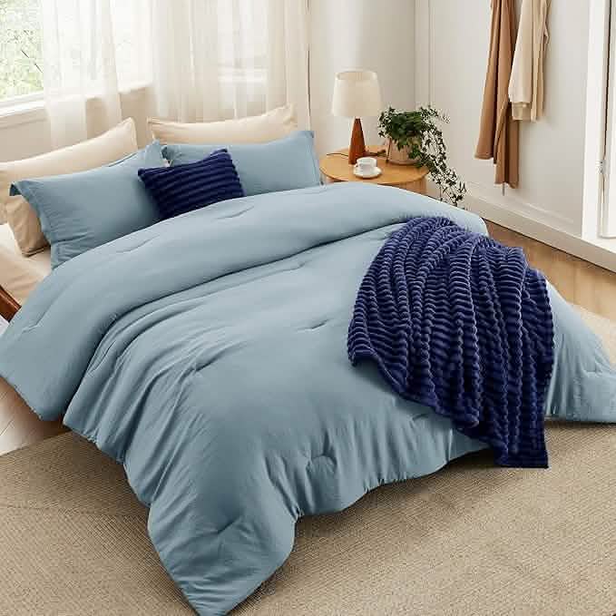 GentleSoft™ Checkered Comforter Set Striped