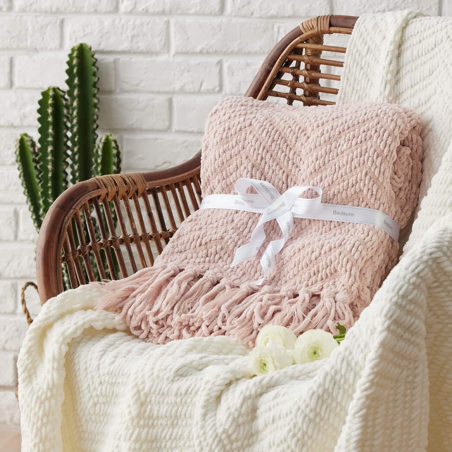 GentleSoft™ GentleSoft Versatile Knit Woven Chenille Blanket