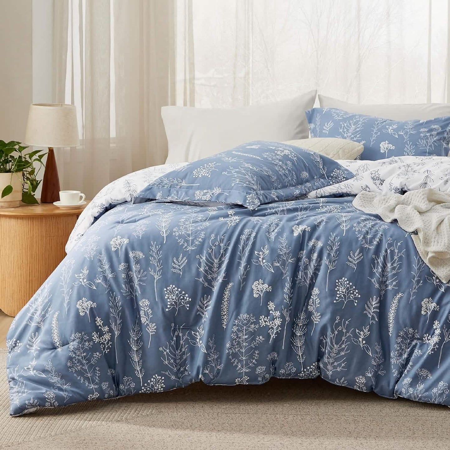GentleSoft™ Reversible Floral Print Comforter Set-2