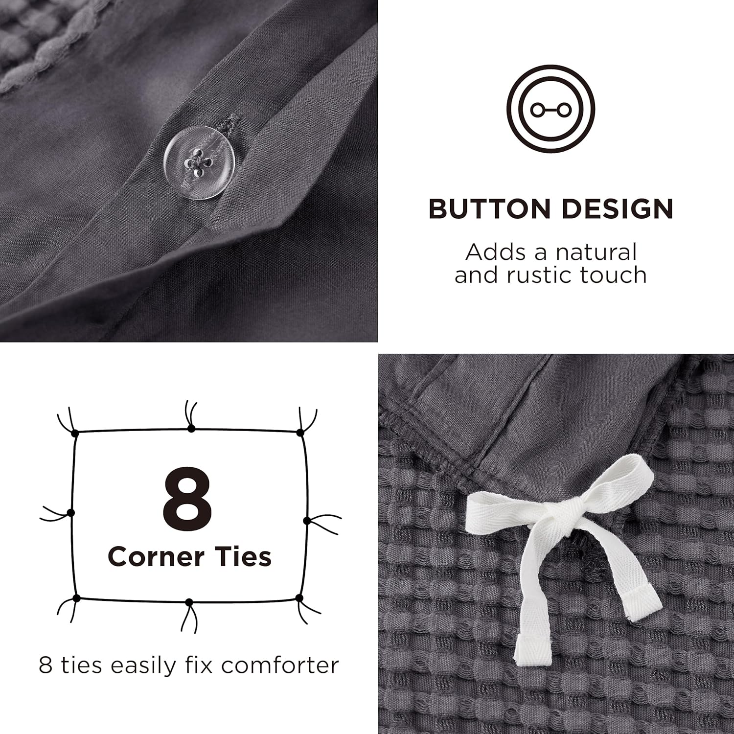 GentleSoft™ Cooling Waffle Duvet Cover Set