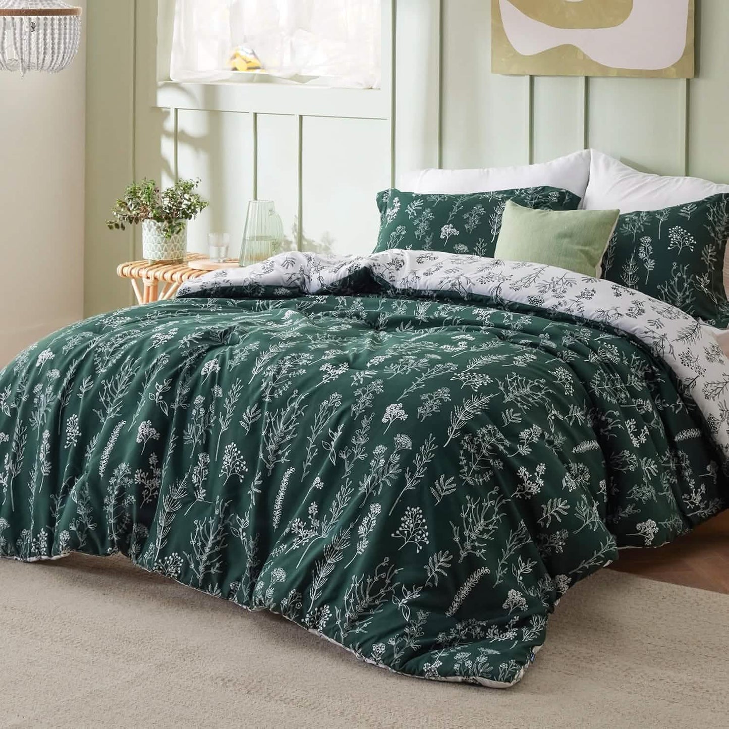 GentleSoft™ Reversible Floral Print Comforter Set-2