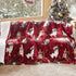 GentleSoft™ Christmas Flannel Heated Blanket Red
