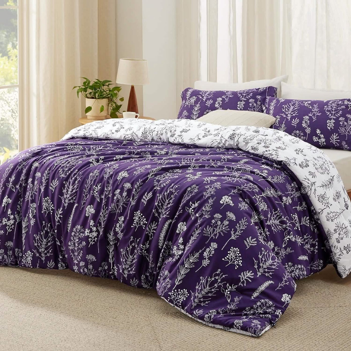 GentleSoft™ Reversible Floral Print Comforter Set-2