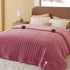 GentleSoft™ Quilted Sherpa Fleece Heated Blanket Grid