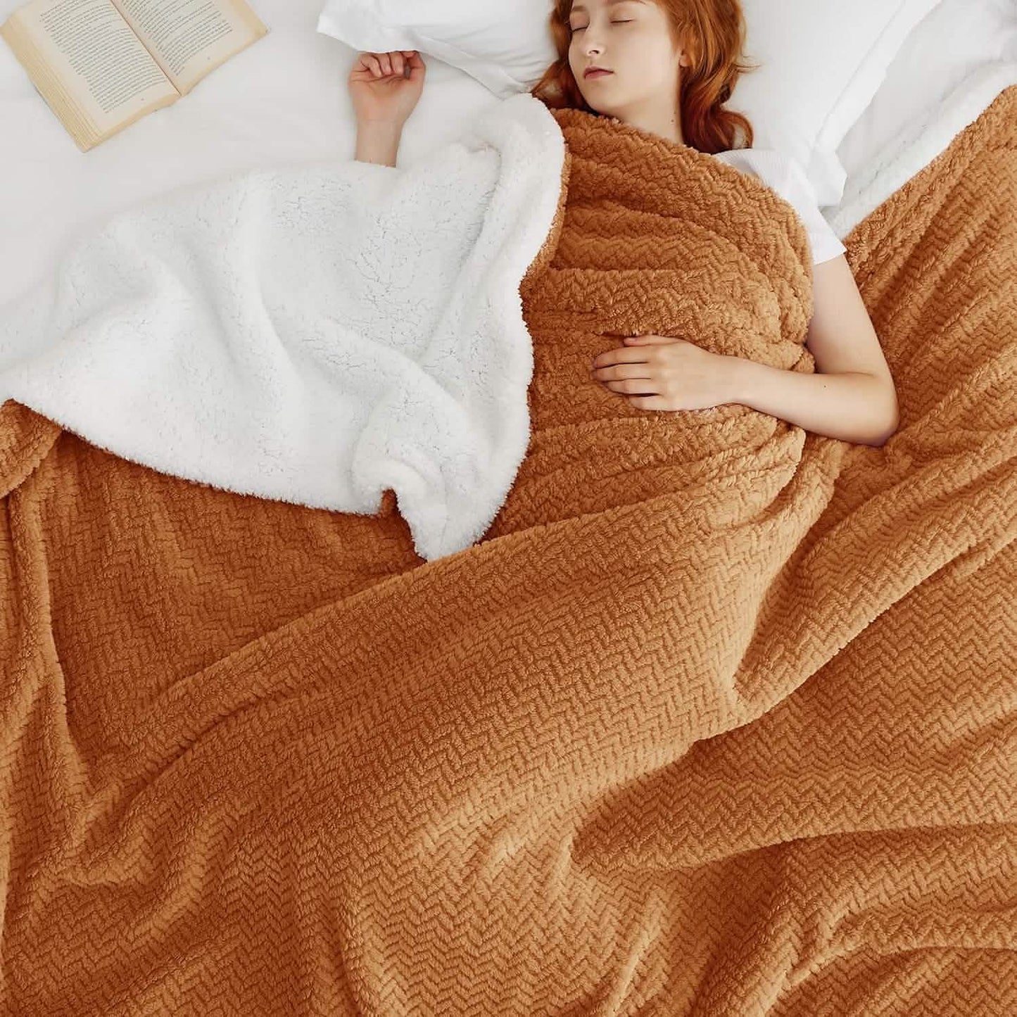 GentleSoft™ Chevron Sherpa Fleece Blanket