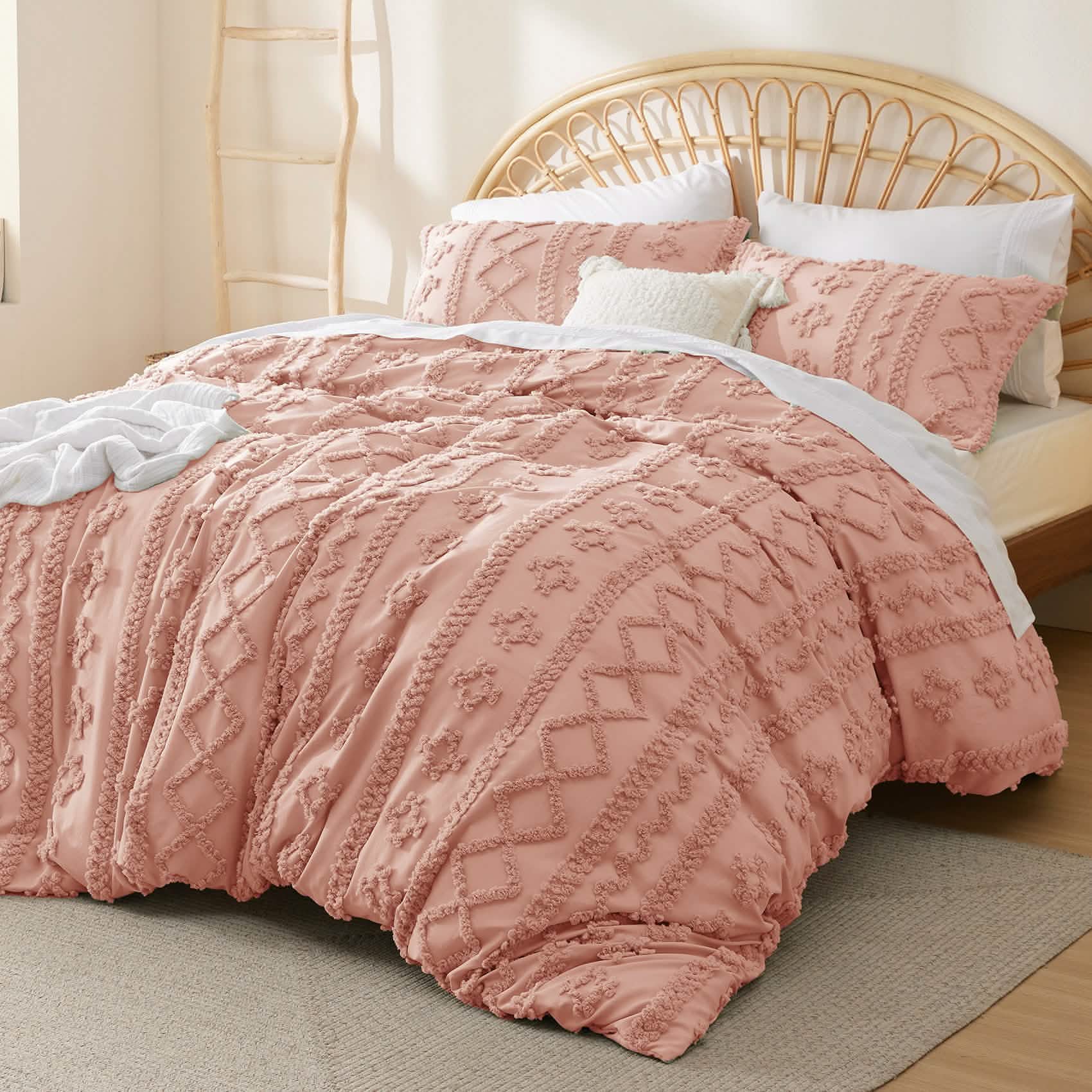 GentleSoft™ Boho Tufted Embroidery Duvet Cover Set