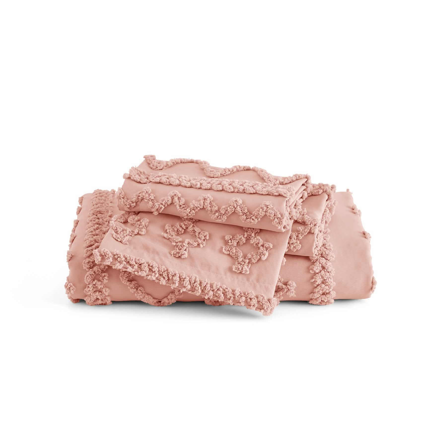 GentleSoft™ Boho Tufted Embroidery Duvet Cover Set