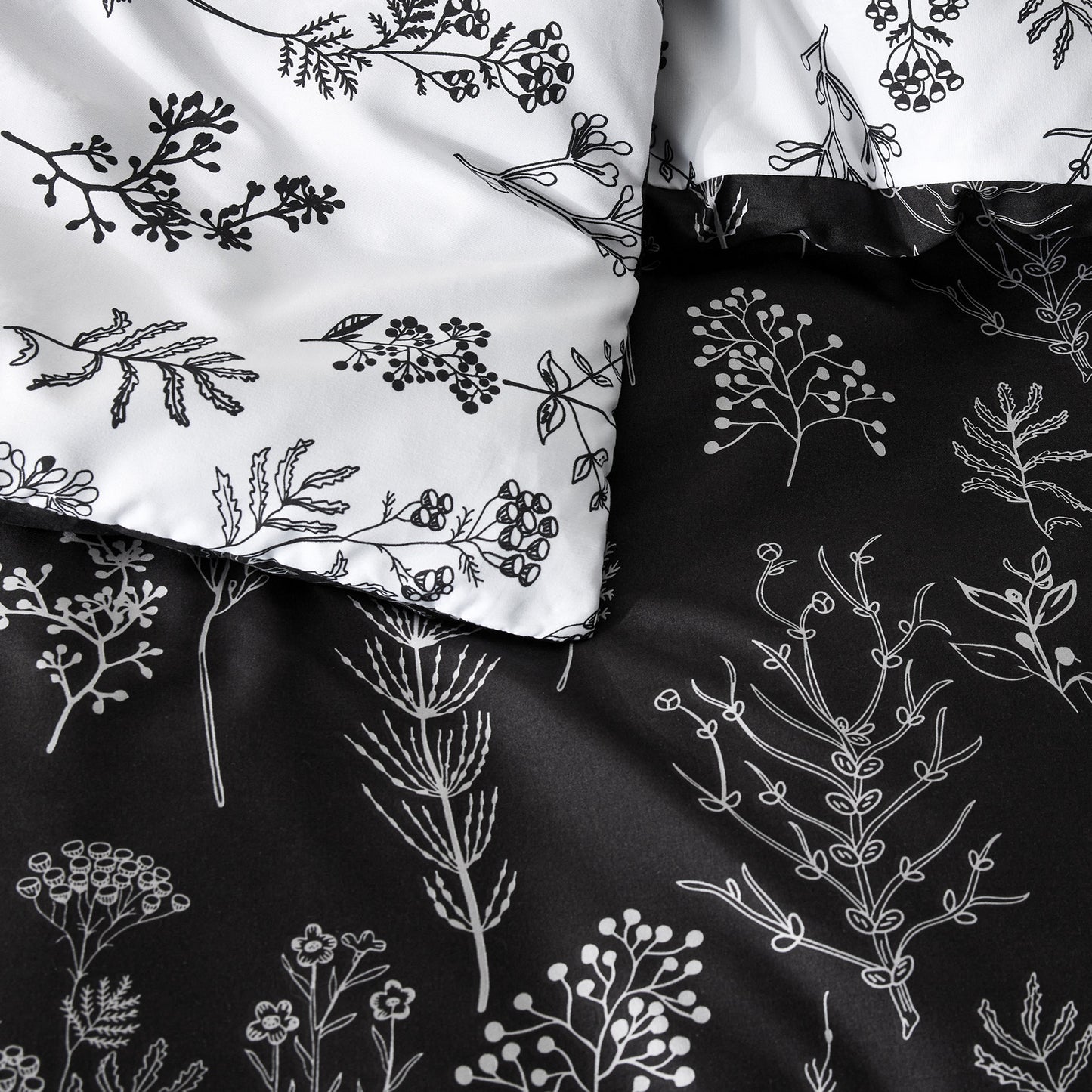 GentleSoft® Reversible Floral Print Duvet Cover Set