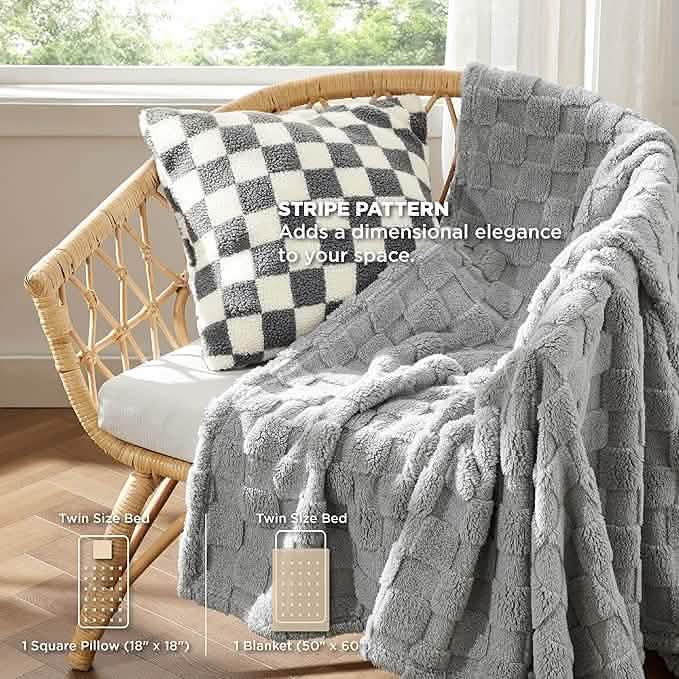 GentleSoft™ Checkered Comforter Set