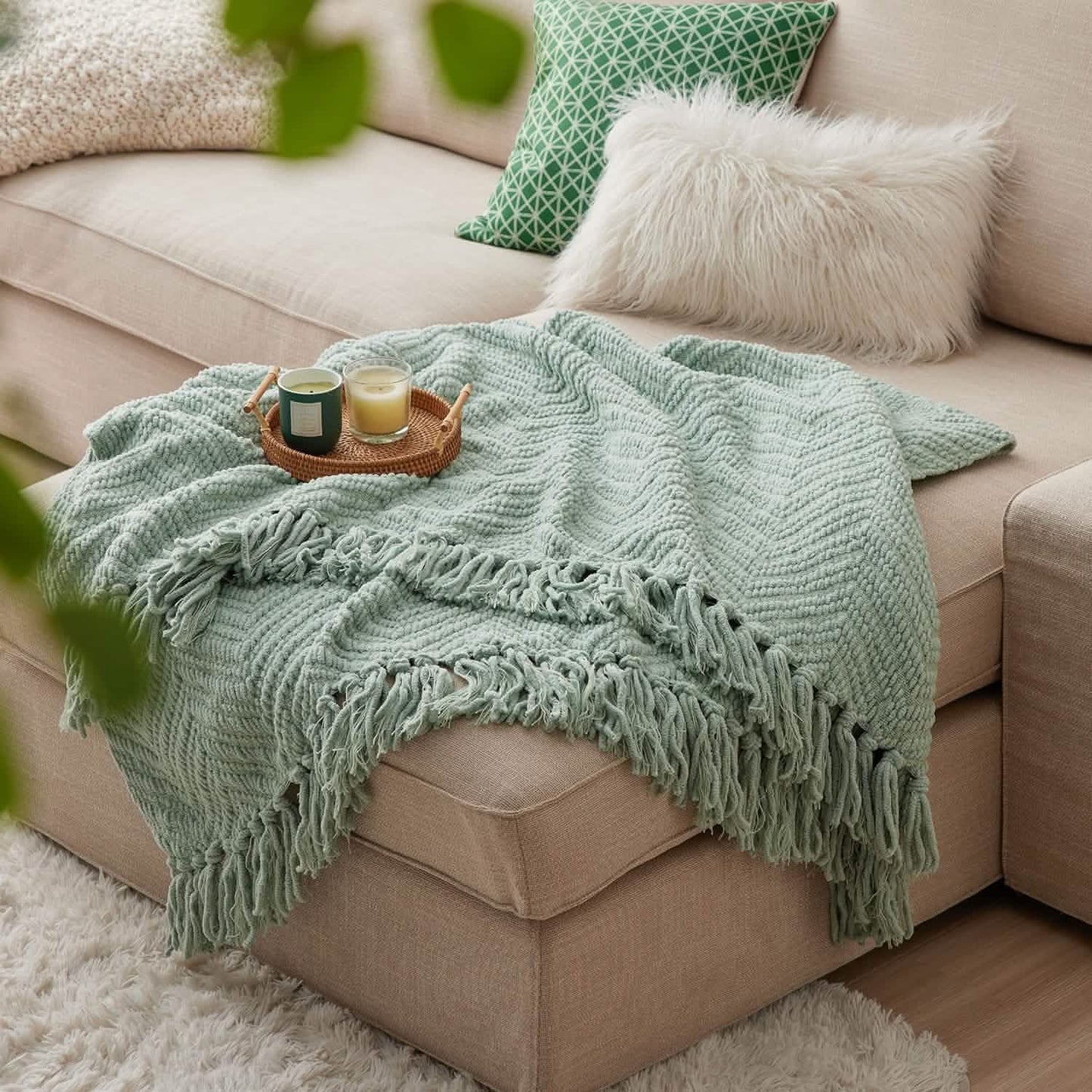 GentleSoft™ GentleSoft Versatile Knit Woven Chenille Blanket