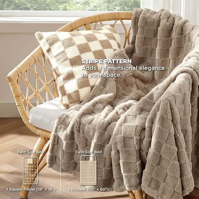 GentleSoft™ Checkered Comforter Set
