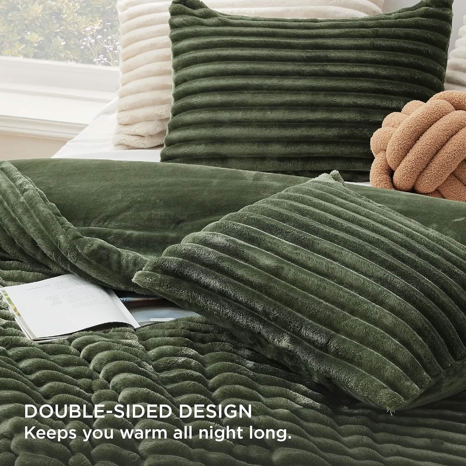 GentleSoft™ Striped Flannel Comforter Set