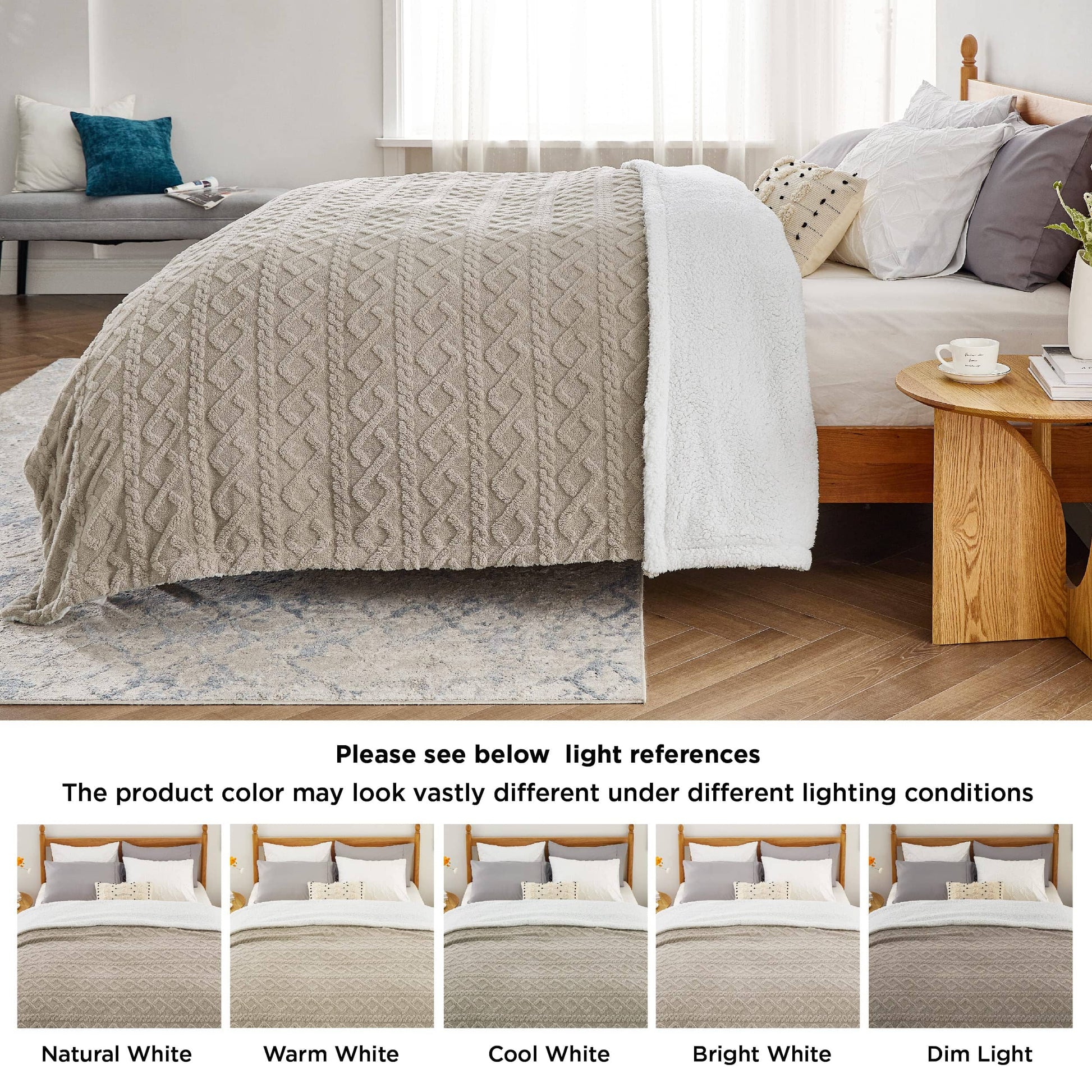GentleSoft™ Sherpa Throw Blanket For Couch